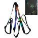 NEFTF LED Horse Breastplate Collar Bridle Halter High Visibility Tack for Night Horse Riding Colorful Changing