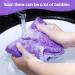 African Exfoliating Net Sponge Set for Daily Use - 4 Pieces (Purple, Black, Blue, Pink) - Buy Online on GoSupps.com
