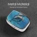 Dolphins Art Small Pill Case - Cute 2 Compartment Travel Pill Box Organizer for Pocket Purse Gifts - Buy Online on GoSupps.com