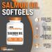 Wild Alaskan Salmon Oil Softgels - 1000mg Omega 3 Supplement - 240 Capsules - Gluten Free - Buy Online on GoSupps.com