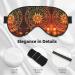 SSIMOO Gears Clock Bronze Century Soft Sleep Eye Mask - Breathable Travel Eye Patch for Women | Relax & Unwind in Comfort - Buy Online on GoSupps.com