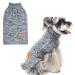 BEAUTYZOO Small Dog Sweater -Turtleneck Pullover Classic Cable Knit Fuzzy Winter Coat Dog Cold Weather Clothes for Small Medium Dogs Puppy Girl Boys(Retro Grey, M) Medium Grey