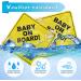 Cobee Baby on Board Car Warning Signs 2 Pcs | Safety Car Sign with Suction Cups | Baby in Car Sticker for Window Cling | Reusable & Durable Decal | Style-D - Buy Online on GoSupps.com