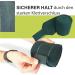Fleece Bandages for Horses - Velcro Fastener - 4 Set with Storage Bag - Dark Green - Perfect for Warmbloods - Buy Online on GoSupps.com