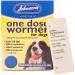 AMK Johnsons Easy One Dose Wormer for Medium Dogs & Puppies 8-20kg Worming Tablets Puppy Dog Roundworm Tapeworm