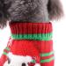 Shop Hrttsy Christmas Dog Sweater - Warm Winter Pullover for Small & Medium Dogs - Red-Green Striped Snowman Costume - Buy Online on GoSupps.com