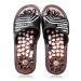 Byriver stone deep tissue acupressure shoes foot massage slippers reflex zones massage device relief plantar fasciitis heel arch arthritis neuropathy pain (black 25) black 35-37.5