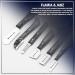 FLAMIA & JABZ Professional Stripping Knife Kit - 6 Piece Set for Dogs & Pets | Wooden Handle, Stainless Steel Blade (Right Handed, Black) - Buy Online on GoSupps.com