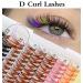 Colorful Lash Clusters | 8-16mm Rainbow Individual Lashes | DIY Wispy D Curly Eyelash Extensions - 10 Vibrant Colors - Buy Online on GoSupps.com