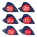 Clipquik Premium XL Clipper Guards, Strong & Sturdy 2.5 inch, 2.25", 2", 1.75", 1.5", 1.25" (#20, #18, #16, #14, #12, #10) Extra Long, Large Guide Comb Set Fits Most Wahl Full Size Hair Clippers