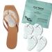 Comfort Metatarsal Pads for Thong Sandals Flip-Flops - Ball of Foot Cushions for High Heel Pain Relief | Anti-Slip One Size Fits All Heel Inserts for Women | 2 Pairs Gel 2 Pairs Clear Thong