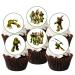 Ninja Turtle Cupcake Toppers PRECUT Optional #2 Edible Ninja Turtle Cake Topper Ninja Turtles Birthday Decorations Ninja Turtle Cake Toppers Ninja Cake Decorations Ninja Turtle Party (PRECUT 12) 12 PRECUT