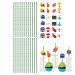 Parties Straws for Cocktails - Cocktail Drink Straws Decorations Parties Straw and Flag Decoration for Theme Parties Coffee Shop Ball Watching and Bar