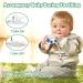Bestbase Silicone Teething Toys for Babies 0-12 Months - Gamepad Remote Control Shape | Soft-Textured Sensory Toys with Pacifier Straps | Newborn Baby Gifts - Buy Online on GoSupps.com