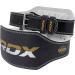 RDX 6 Weight lies buckle leather 10 adjustable holes strength training training belt powerlifiting fitness bodybuilding belt weight lifting upholstered weight lifting gym Belt men women black l suitable 29-33 inches