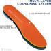 Fusion Elevated Comfort Shoe Inserts - Trim-to-Fit Orange Memory Foam System for Ultimate Comfort (Size M: 8-9.5) - International Shipping Available - Buy Online on GoSupps.com
