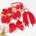 32PCS Red Bows for Girls - Oaoleer Grosgrain Ribbon Hair Accessories Set | Cheer Bows, Clips, Headbands, Barrettes for Little Girls - Buy Online on GoSupps.com