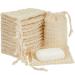 Cunhill Soap Saver Bag with Drawstring Exfoliating Pouch Sisal Soap Savers Mesh Soap Bag Foaming and Drying Soap Holder for Bath and Shower (50)