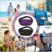 Jostift 2-Piece Waterproof Hip Bag for Men & Women | Adjustable Belt Pocket - Purple & Black | Outdoor Sports Waist Pack - Buy Online on GoSupps.com