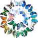 18 pieces of hair clips butterfly hair jewelry butterfly hair clip glitter snap hair clips for teenagers women hair jewelry (charming styles)