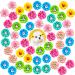 Mruq pet Happy Easter Day Dog Bows 80pcs Holiday Small Pet Dog Hair Bows Bulk Mix Cute Bunny Pattern Dog Flower Bows with Rubber Bands for Festival Puppy Dog Grooming Accessories A308-80