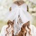 Bridal Headwear Bridal Wedding Veil 1920s Accessories for Women Bridal Bow Veil Flapper Headband Wedding Bridal Veil Flapper Accessories Pearl Bow Veil Dress Lace Grace Miss - Buy Online on GoSupps.com