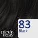 Clairol Nice'n Easy No Ammonia Hair Dye 83 Natural Black - 1 Count Pack | Ammonia-Free Hair Color - Buy Online on GoSupps.com