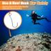 Pluzluce Scuba Diving Reef Hook with 47 Line & Swivel Stainless Steel Clip for Drift Diving & Underwater Activities - Buy Online on GoSupps.com
