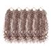MeliSay 5 packs Box braids crochet hair extensions curly 50.8 cm synthetic afro kinky braoid hair passion twist crochet hair goddess faux locs for black women-p30/613