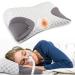 IKSTAR CPAP Pillow for Side Sleeper, Sleep Apnea Pillow for Sleeping, CPAP Nasal Pillows Suit for All CPAP Masks User, Cervical Memory Foam Neck Support Pillow Relief Neck Pain for Side Back Sleepers White