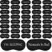 40 Pieces Funny Sleep Silk Eye Mask Soft Night Sleeping Mask Bulk Eye Covers for Sleeping Blackout Blindfolds with Adjustable Strap for Women Men Kids Travel Nap Meditation Party Gifts Favors Black