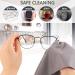 Extra Large Microfiber Cleaning Cloths - 4PCS 12x12 Inch Eyeglass Lens & Glass Cleaner - Reusable & Ideal for Glasses - Buy Online on GoSupps.com