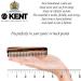 Kent Handmade FOT Fine Tooth Saw Cut Beard Comb - Pocket & Travel Styling Comb for Beard & Hair Care - Essential Kent Beard Kit - A-Tortoiseshell - Buy Online on GoSupps.com