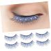 FRCOLOR Diamond Lashes 10 Pairs Lashes Natural False Reusable Soft Light Fake Lash Artificial Fiber Eyelash Diamond False Eyelashes - Buy Online on GoSupps.com