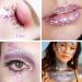Buy Pamiyo Glitter Gel 2x50ml - White & Pink Face Body Nail Sequins for Festive Occasions | Mermaid Liquid Eyeshadow - Buy Online on GoSupps.com