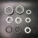2" Cup Bottom Bracket Set,One-Piece Bottom Bracket Cup Set Bearings Included,Silver