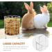 PATKAW Metal Rabbit Grass Feeder Free Standing Bunny Grass Feeder Rack Small Animals Feeding Holder Rabbit Cage Grass Dispenser Bunny Food Manger Rack - Buy Online on GoSupps.com