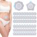 60pcs Castor Oil Belly Button Patch Self-Adhesive Belly Button Cover Navel Patches Sticker Highly Absorbent Disposable Bandage Tape Leak-Proof Castor Oil Pack Wrap Pads (Star+Flower)