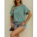 MIROL Women's Short Sleeve Green Tunic Top - Buy Online on GoSupps.com