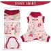 Tony Hoby Dog Libra Suit - Light Cotton 4-Leg Hedge Suit for Small to Medium Dogs | Floral & Rabbit Design (Pink Large) - Buy Online on GoSupps.com