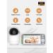 Taktark Babyphone with 720p Camera | 5 Video Baby Monitor | Pan-Tilt 300 | VOX Intercom Night Vision & Temperature Monitoring - BM813-EU - Buy Online on GoSupps.com