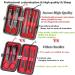8-in-1 Portable Manicure Set - Stainless Steel Nail Clippers Pedicure Kit for Men & Women - Travel Essential Grooming Gift in Black and Red - Buy Online on GoSupps.com