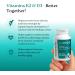 NatureCity TrueK2D3 Plant Based Vitamin K2 MK7 (90 mcg) & D3 from Algae(2 500 IU) 2 in 1 Vitamin D3 K2 Supplement for Bone Heart and Immune Health 60 Veggie Capsules - Buy Online on GoSupps.com