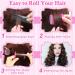 Selizo Lock Winder Curls Set - 28 Heat-Free Jumbo & Small Hair Rollers (63mm 44mm 35mm) - Ideal for Long Medium & Short Hair - Pink - Buy Online on GoSupps.com