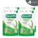 GUM Fresh Mint Flossers Pack of 4 - 898R4 Angled & 889DD Professional Clean Flossers 150 Count - Extra Strong Flosser Pick - 300 Flossers Total - Buy Online on GoSupps.com