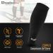 Copper Infused Calf Compression Sleeves - Support Muscle Recovery Improve Blood Circulation All Day Comfort Moisture Wicking Breathable - XL/XXL Black - Buy Online on GoSupps.com