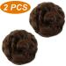 JJstar 2PCS Medium Brown Curly Messy Bun Hair Pieces - High Heat Resistant Synthetic Fiber Scrunchies for Women and Girls - Buy Online on GoSupps.com
