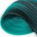 Xusuperb Lang Pre-Stretched Ombre Green Braiding Hair - 30 Inch Easy Knotless Extensions (6 Packs) | Soft Yaki Texture for Braiding (T1B/Green#) - Buy Online on GoSupps.com