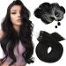 Microring Extensions Real Hair 1g/S Micro Ring Extension #1b natural black hair extension real hair 50 cm remy extensions silky just 50g/pack