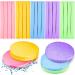 300 Pieces Face Cleansing Sponge Wash Round Face Sponge Soft Facial Sponge Makeup Removal Sponge Pad Compressed Facial Sponge Exfoliating Sponges  Pink  Purple  Blue  Yellow  Green for Women Girls